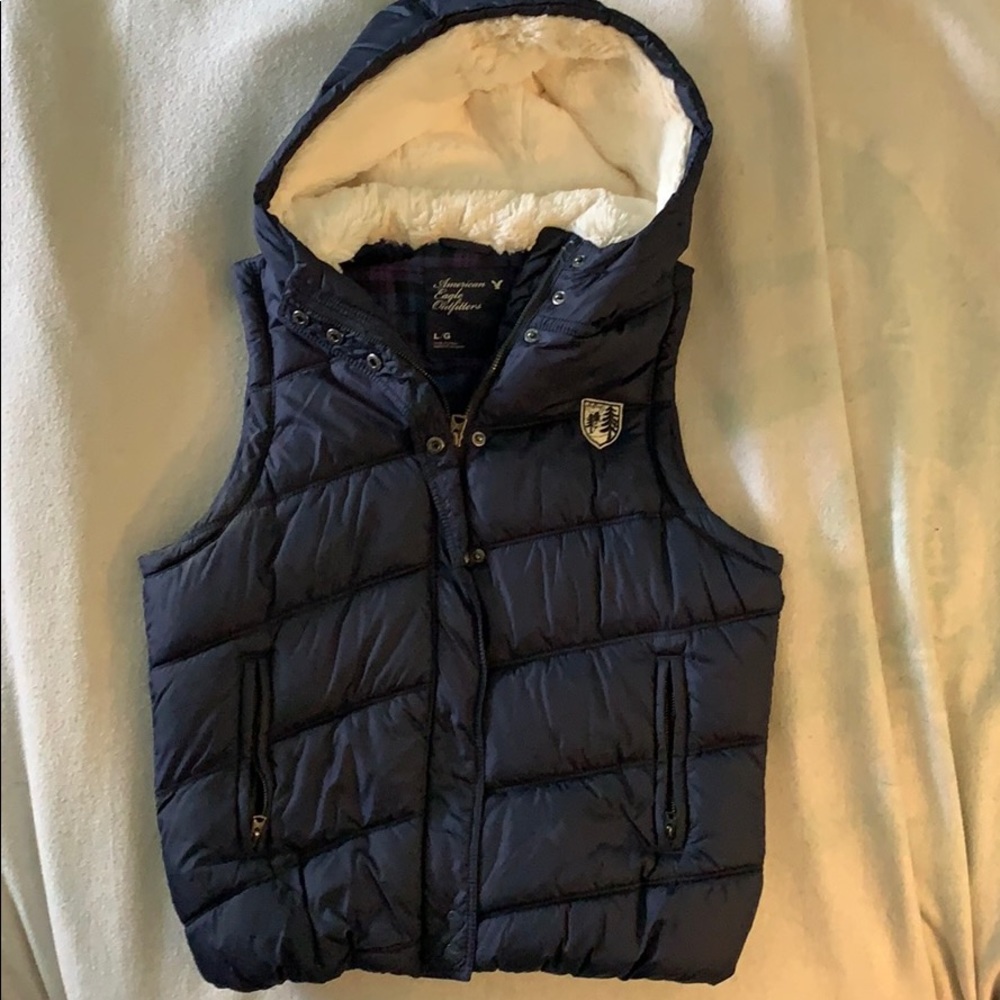 American Eagle Outfitters hooded vest